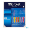 MICROLET LANCETTE COLORE 200