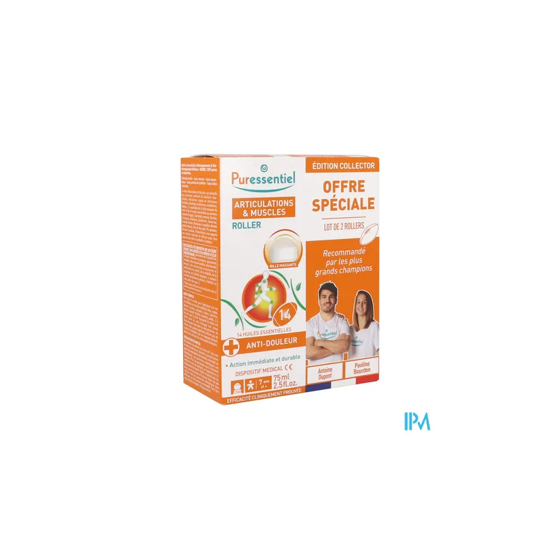 PURESSENTIEL ROLLER ARTICUL75ML X2