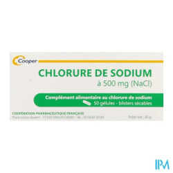 COOPER CHLORURE SODIUM 500MGGELU50