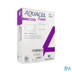 AQUACEL FOAM ADH 8X13CM 10