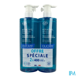 Keracnyl gel moussant 400mlx2 - La Grande Pharmacie