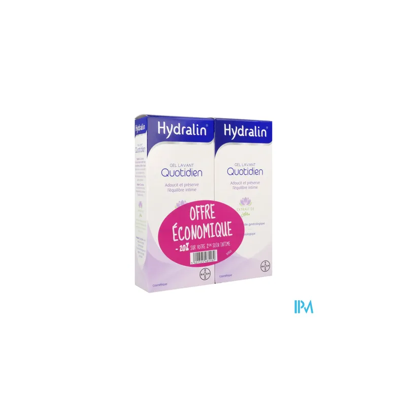 HYDRALIN QUOTIDIEN GEL LAV 200MLX2