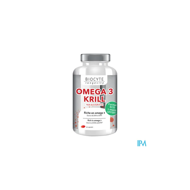 BIOCYTE OMEGA3 KRILL 500MG CAPS 90
