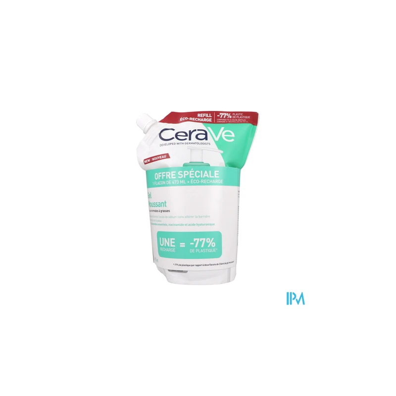 CERAVE GEL MOUSS A/IMPERF 473+RECH