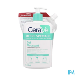 CERAVE GEL MOUSS A/IMPERF 473+RECH