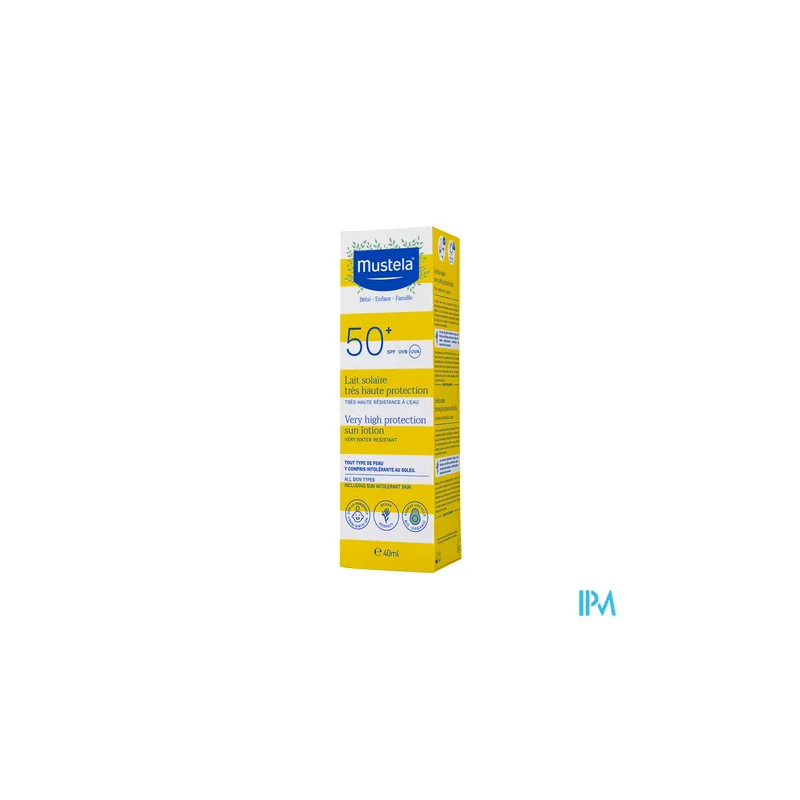 MUSTELA SOLAIRE LAIT SPF50+ 40ML