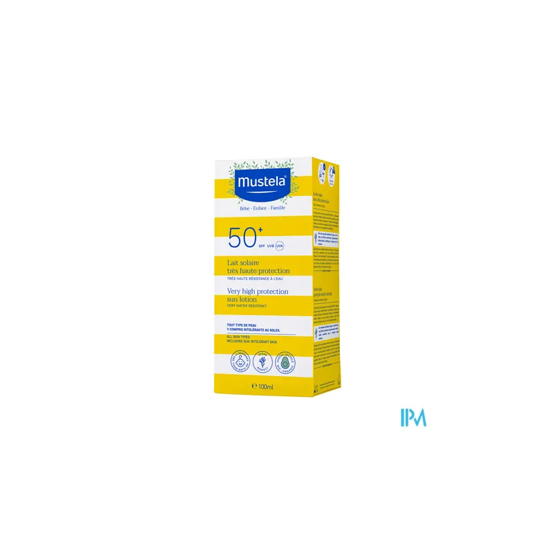 MUSTELA SOLAIRE LAIT SPF50+ 100ML
