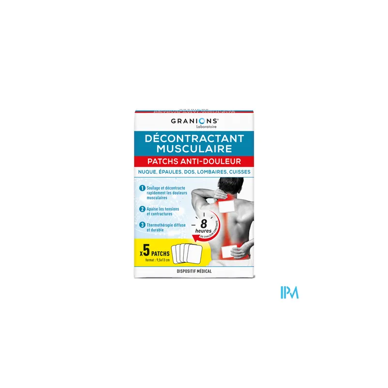 GRANIONS PATCH A/DOULEUR DM SACH 5