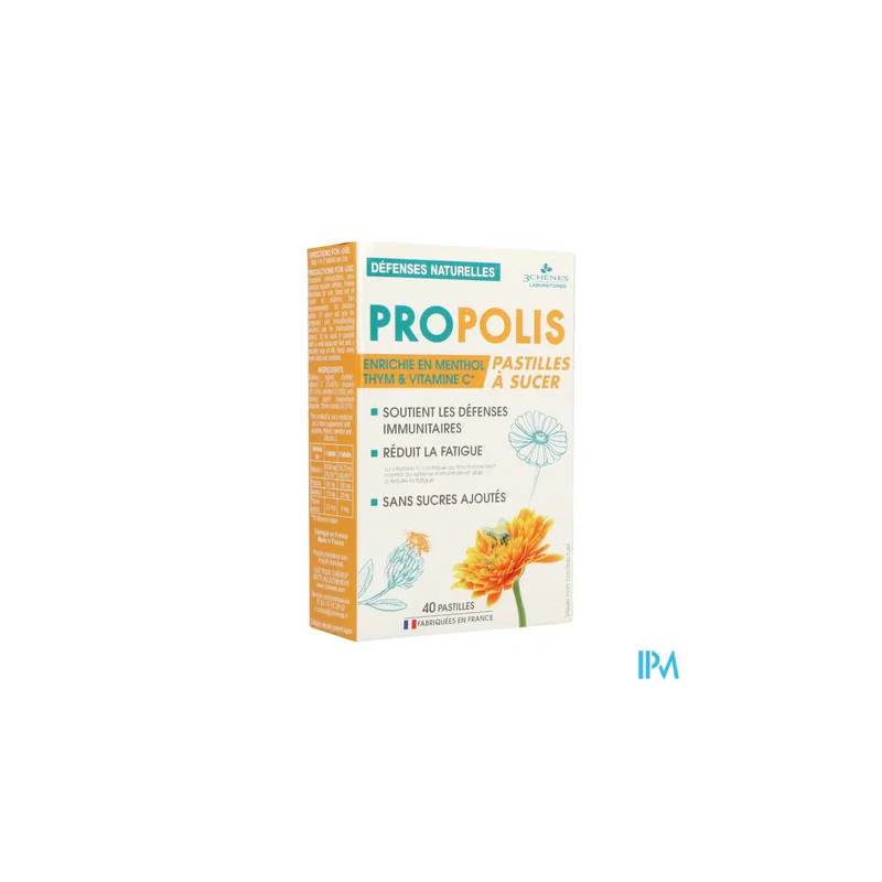 3 CHENES PROPOLIS PASTILLE 40