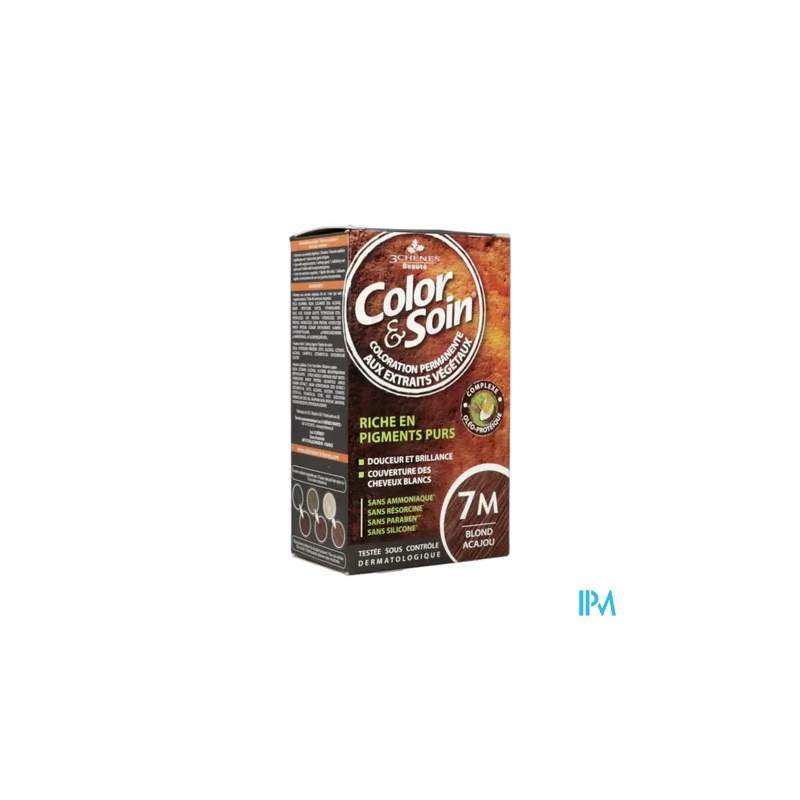 3 CHENES COLOR/SOIN BL ACAJOU 7M