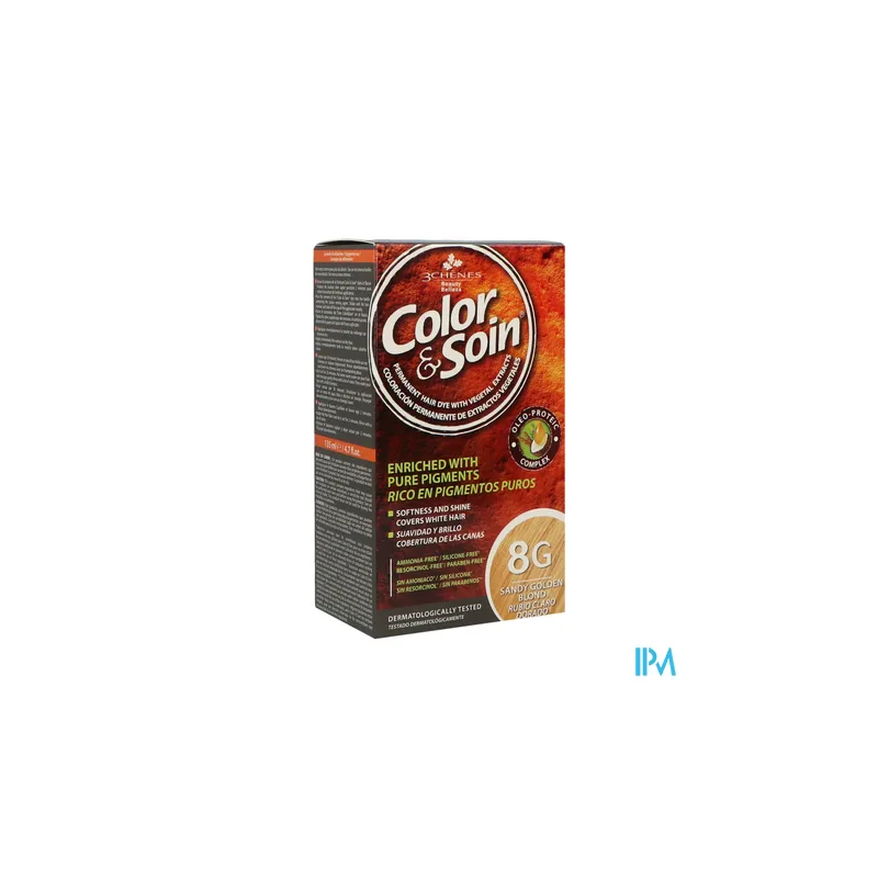 3 CHENES COLOR/SOIN BL CL DORE 8G