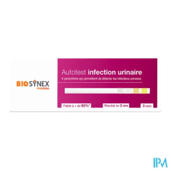 BIOSYNEX TEST INFECT URINAIRE BT3