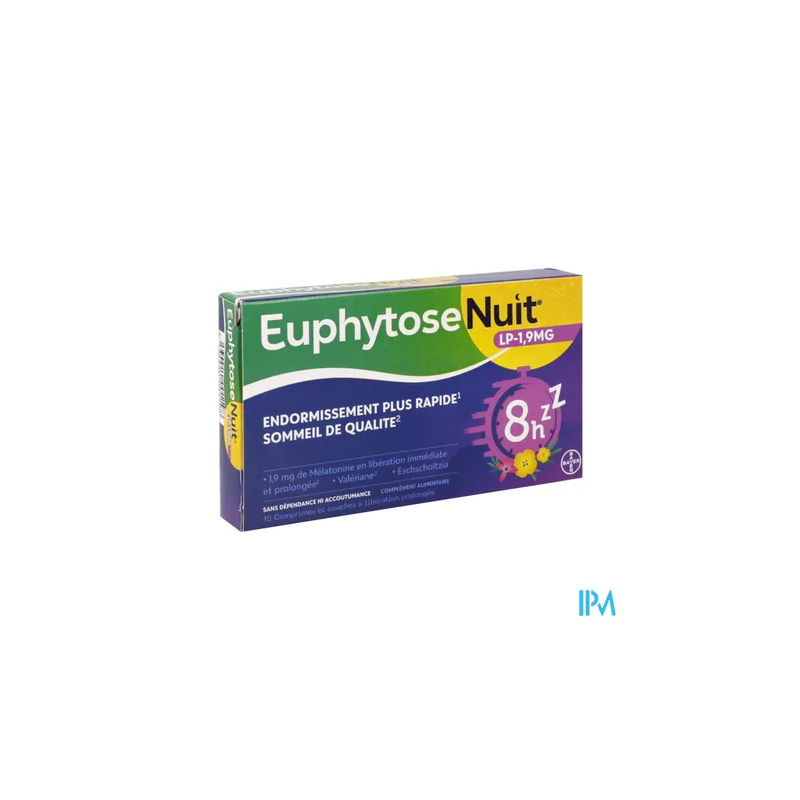 EUPHYTOSE NUIT LP 1,9MG CPR 15