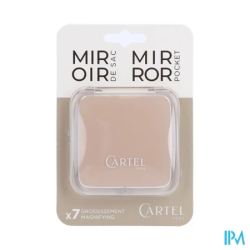 CARTEL MIROIR POCHE CARRE BEIG