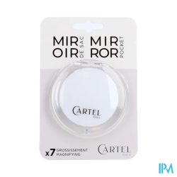CARTEL MIROIR SAC ROND BLANC