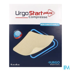 URGOSTART PLUS COMPRESS 6X6CM /16