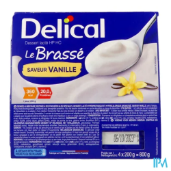 DELICAL BRASSE HPHC VANILLE 4X200G