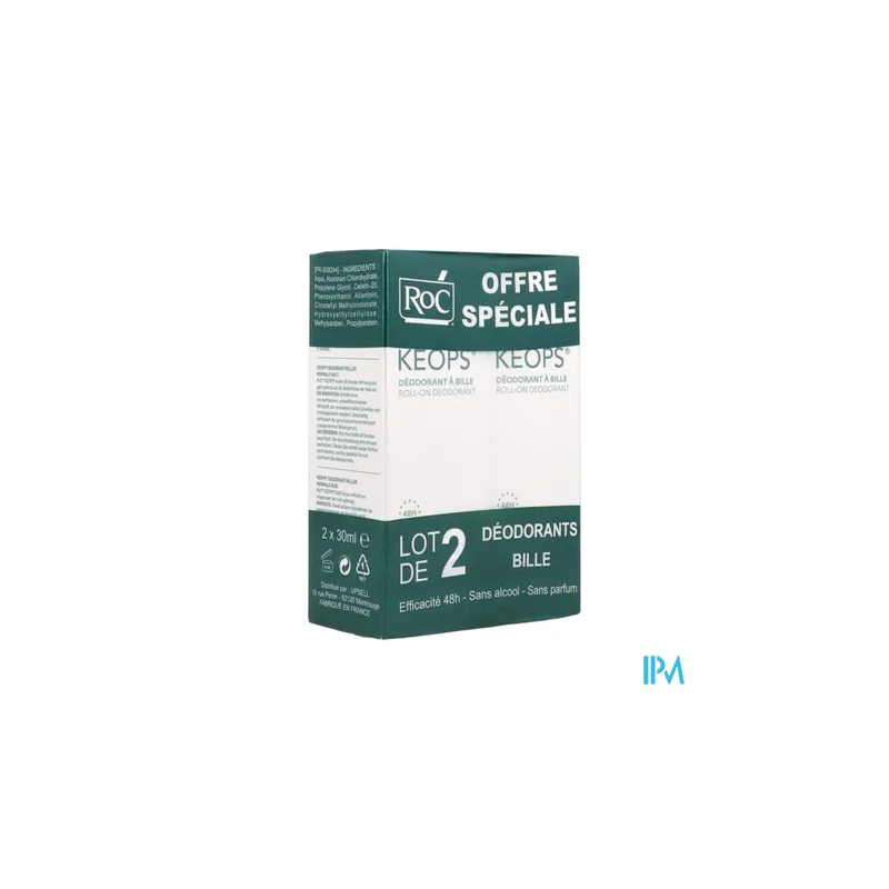 KEOPS DEOD BILLE 48H S/ALC 30ML X2