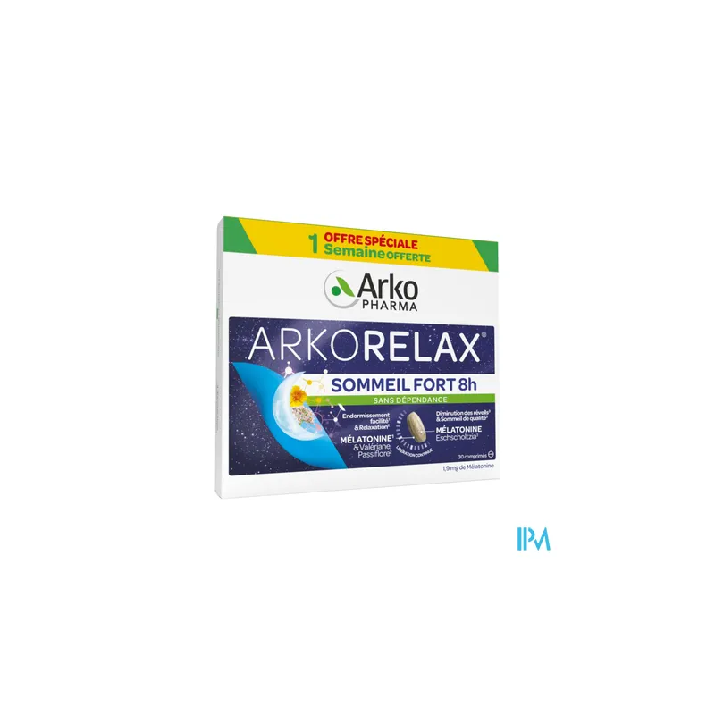ARKORELAX SOMMEIL FORT 8H CPR 30
