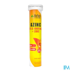 AZINC VIT C 1000MG+ZINC CPR EFF 20