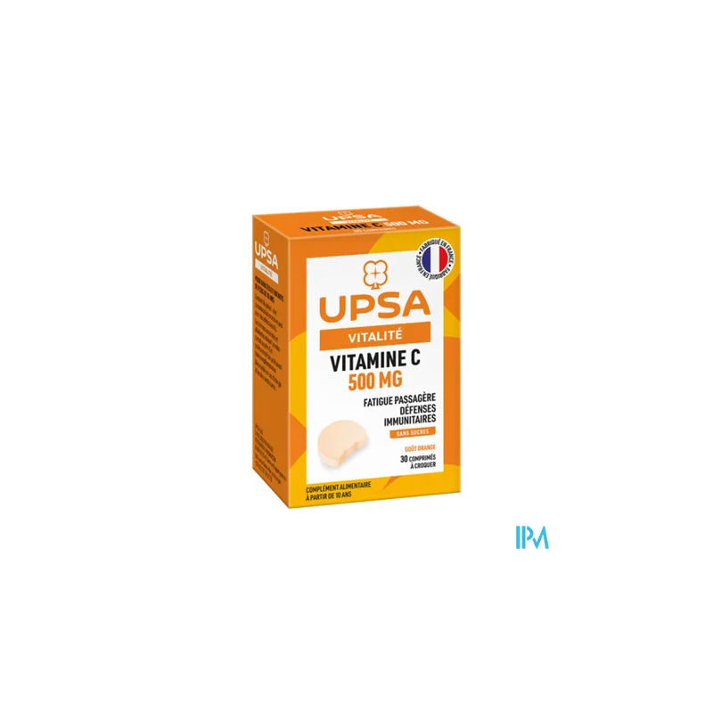 VIT C 500MG UPSA CPR CROQ 15 X2