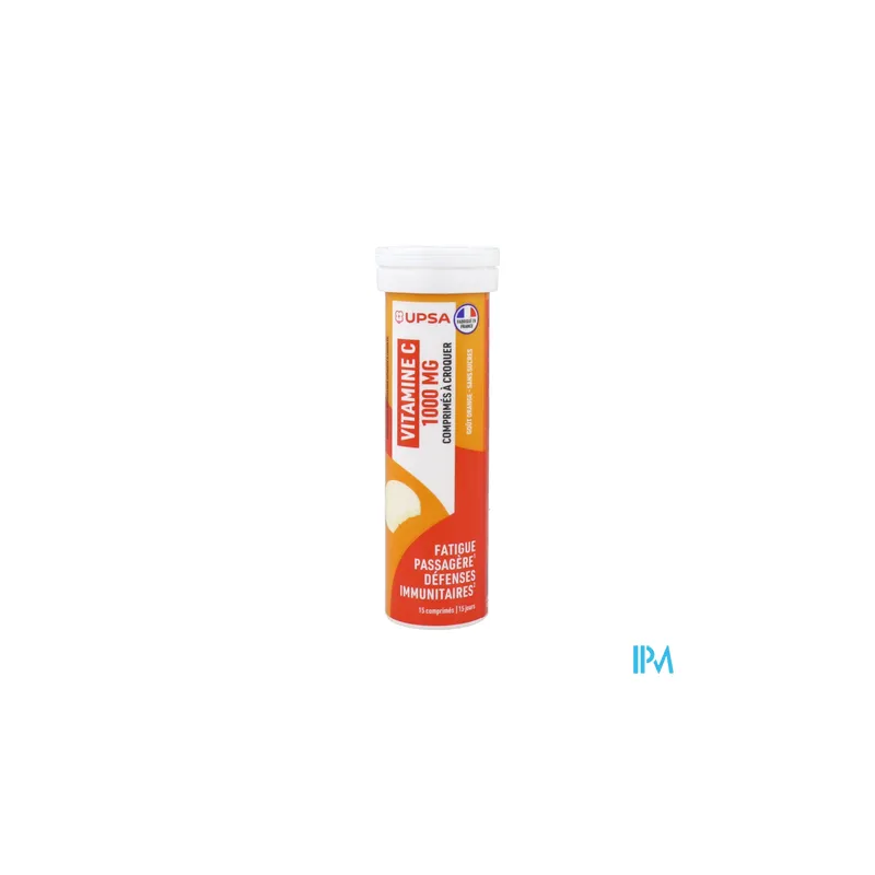 VIT C 1000MG UPSA CPR A CROQUER 15
