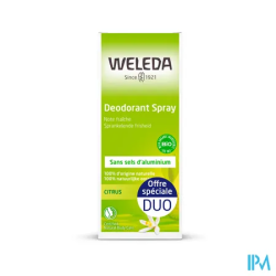 WELEDA DUO DEOD CITRUS 24H 2X100ML