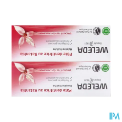 WELEDA PATE DENT RATANHIA 75ML X2