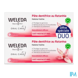 WELEDA PATE DENT RATANHIA 75ML X2