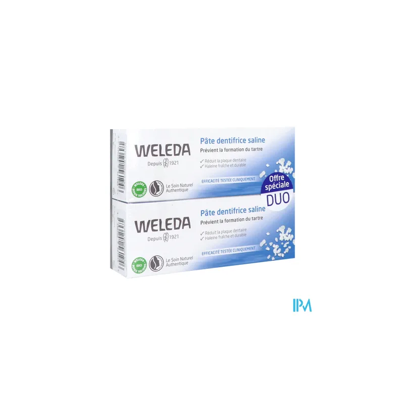 WELEDA PATE DENT SALINE 75ML X2