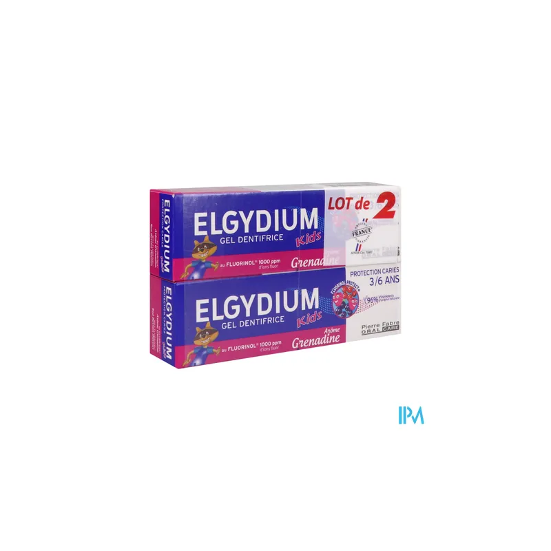 Elgydium dent kids 3 6a grenad x2 - La Grande Pharmacie