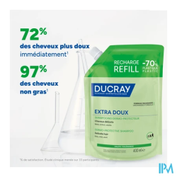 Ducray sh extra doux 400ml rech - La Grande Pharmacie