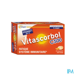 VITASCORBOL C 500 CPR A CROQUER 24