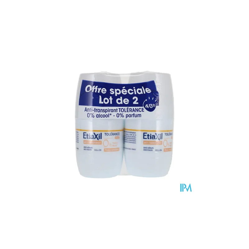 ETIAXIL DEO TOLERANCE 48H ROL50ML2