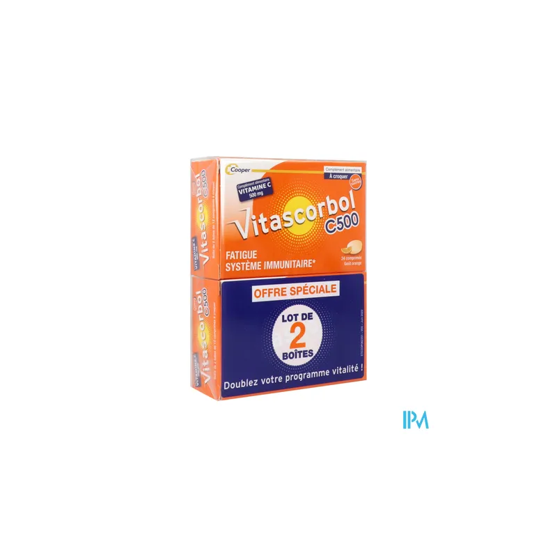 VITASCORBOL C 500 CPR A CROQ 24X2