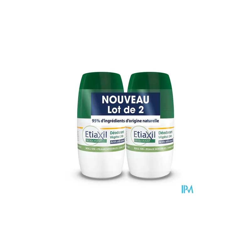 ETIAXIL DEO VEG 24H ROLLON 50MLX2
