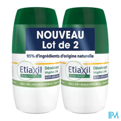 ETIAXIL DEO VEG 24H ROLLON 50MLX2