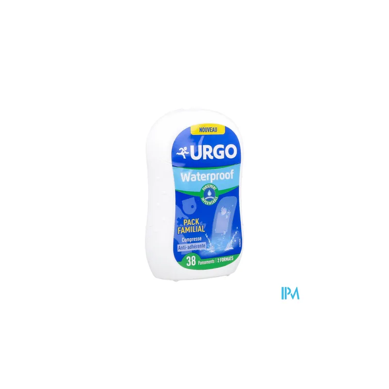 URGO WATERPROOF PANS TRSP BTE 38