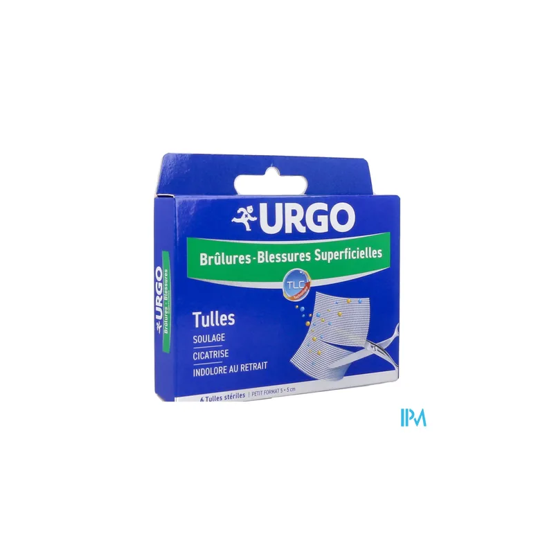 URGO BRULURE TULLEST 5CMX5CM 6