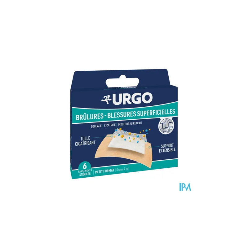 URGO BRULURES PANS 50X70 TLC ST 6