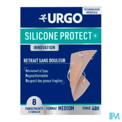 URGO PANS SILICONE PROTECT+ MED 8