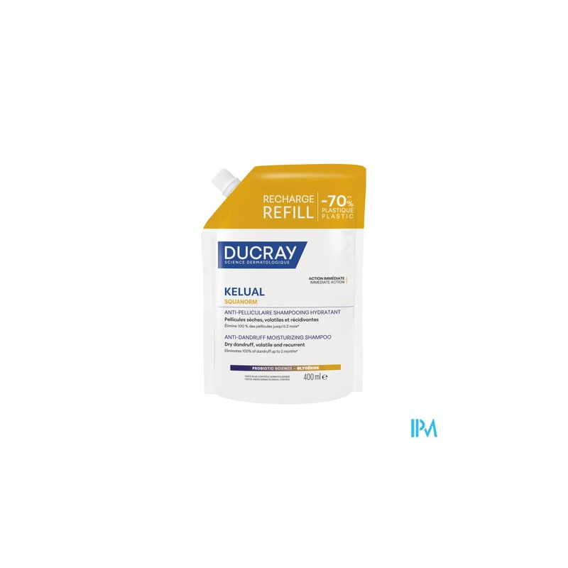 Squanorm sh pellic sec rech 400ml - La Grande Pharmacie