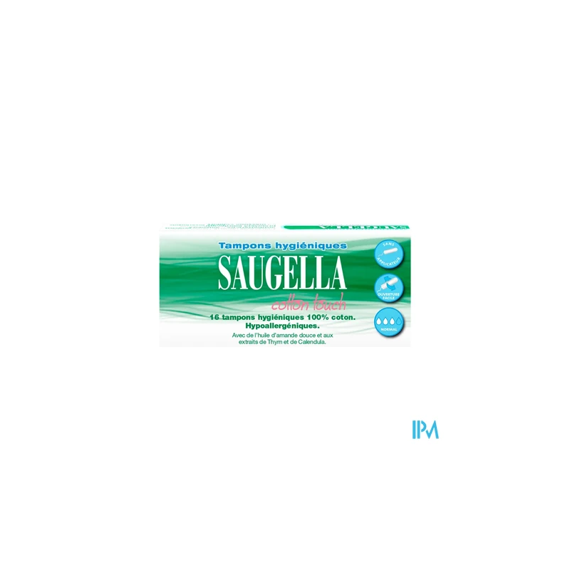 SAUGELLA COT TOUCH TAMP NORMAL 16
