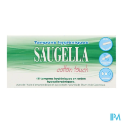 SAUGELLA COT TOUCH TAMP NORMAL 16