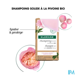 Klorane sh solide pivoine bio 80g - La Grande Pharmacie
