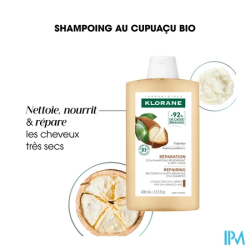 Klorane sh repar cupuacu cica400ml - La Grande Pharmacie