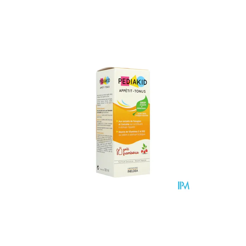PEDIAKID APPET/TONUS FRAMB SP125ML