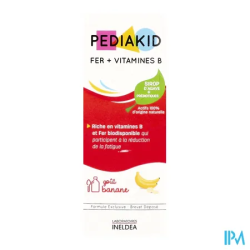 PEDIAKID FER+VIT B BANANE SP 125ML