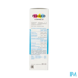 PEDIAKID VIT D3 GTT BUV 20ML