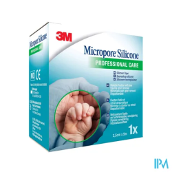 Micropore silicone 2 5cmx5m 1 - La Grande Pharmacie